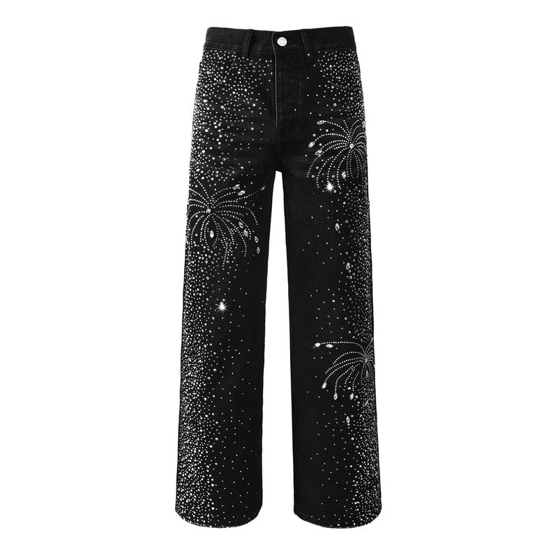 Purple Brand Crystal Diamond Jeans #9125